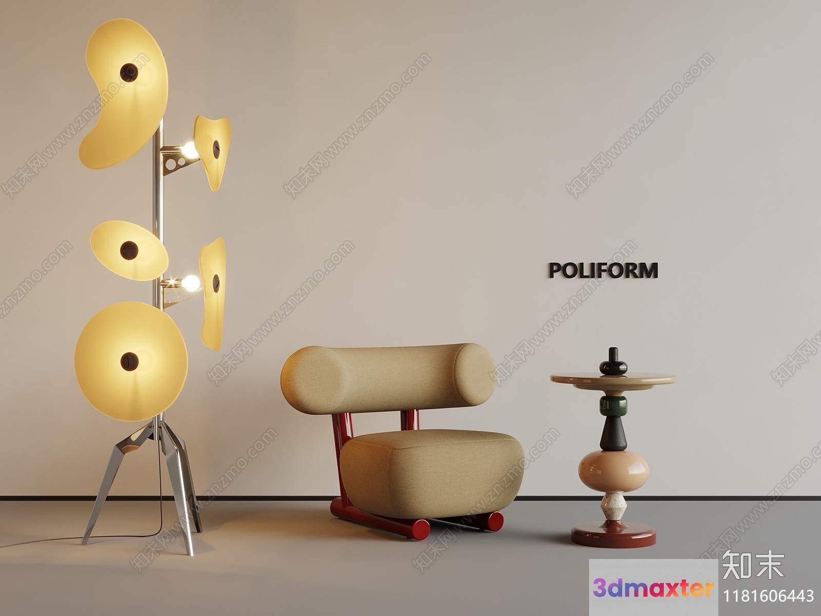 Cozy Home Decor 3D Model - 5940 - VRAY Render