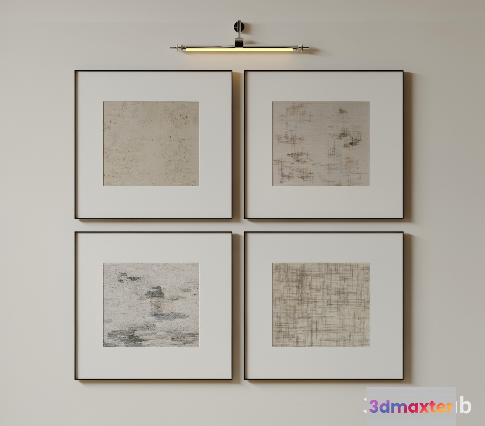 Minimalist Art Pieces 3D Model - 19867 - VRAY Render