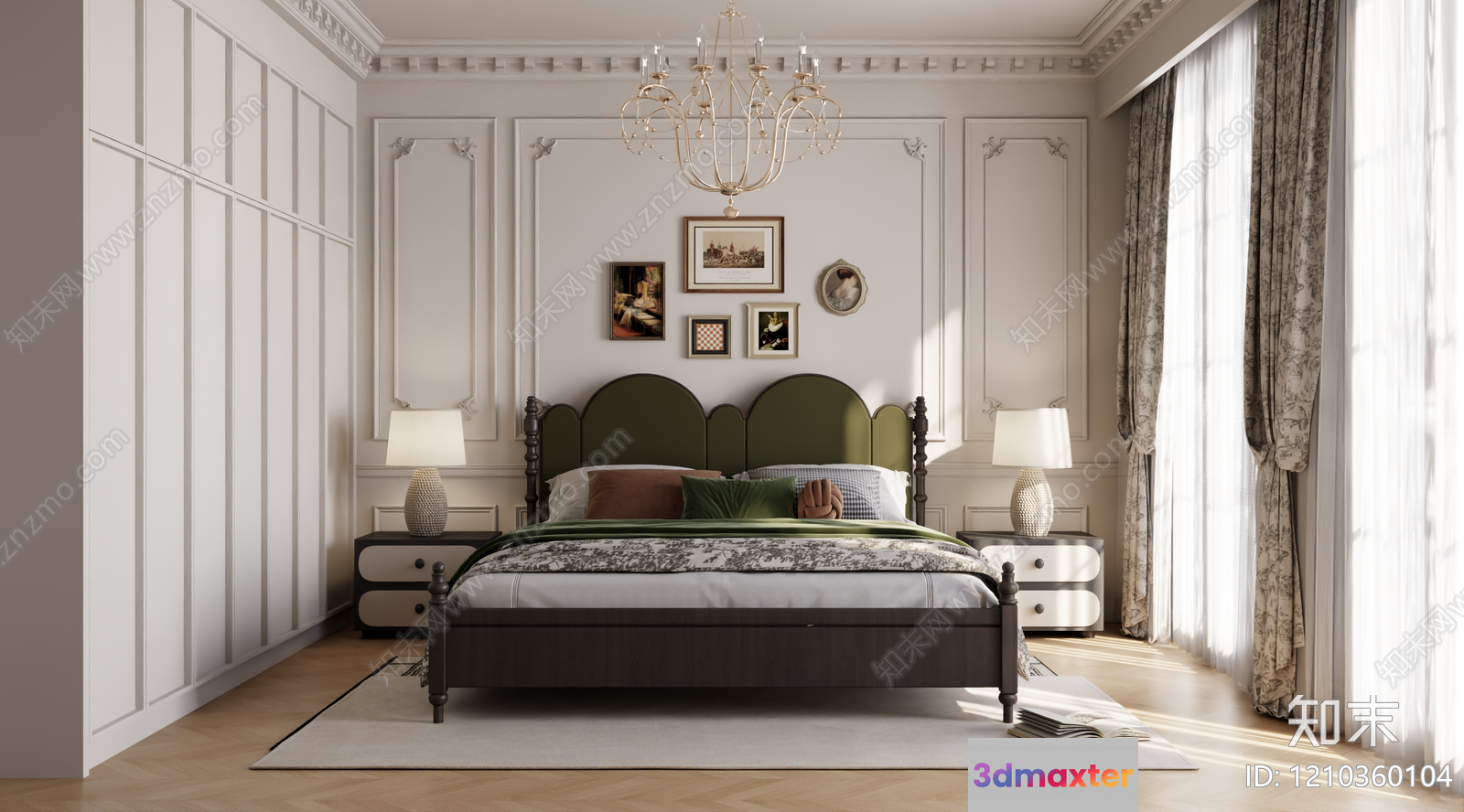 Cozy Bedroom 3D Model - 4709 - VRAY Render