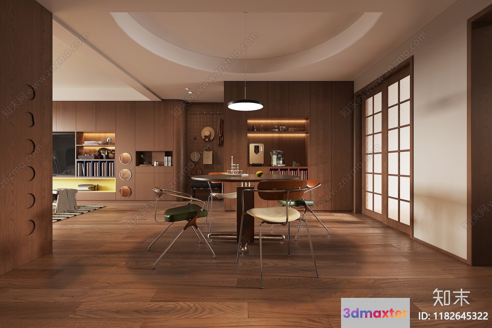 Modern Dining Room 3D Model - 16146 - CORONA Render
