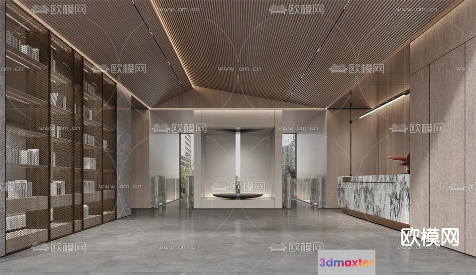 Modern Office Space 3D Model - 20020 - CORONA Render