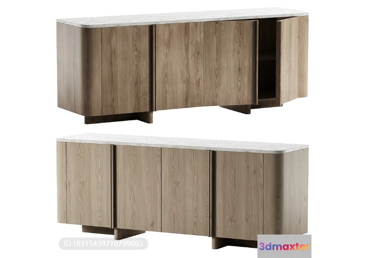 Modern Tv Stand 3D Model - 5432 - VRAY Render