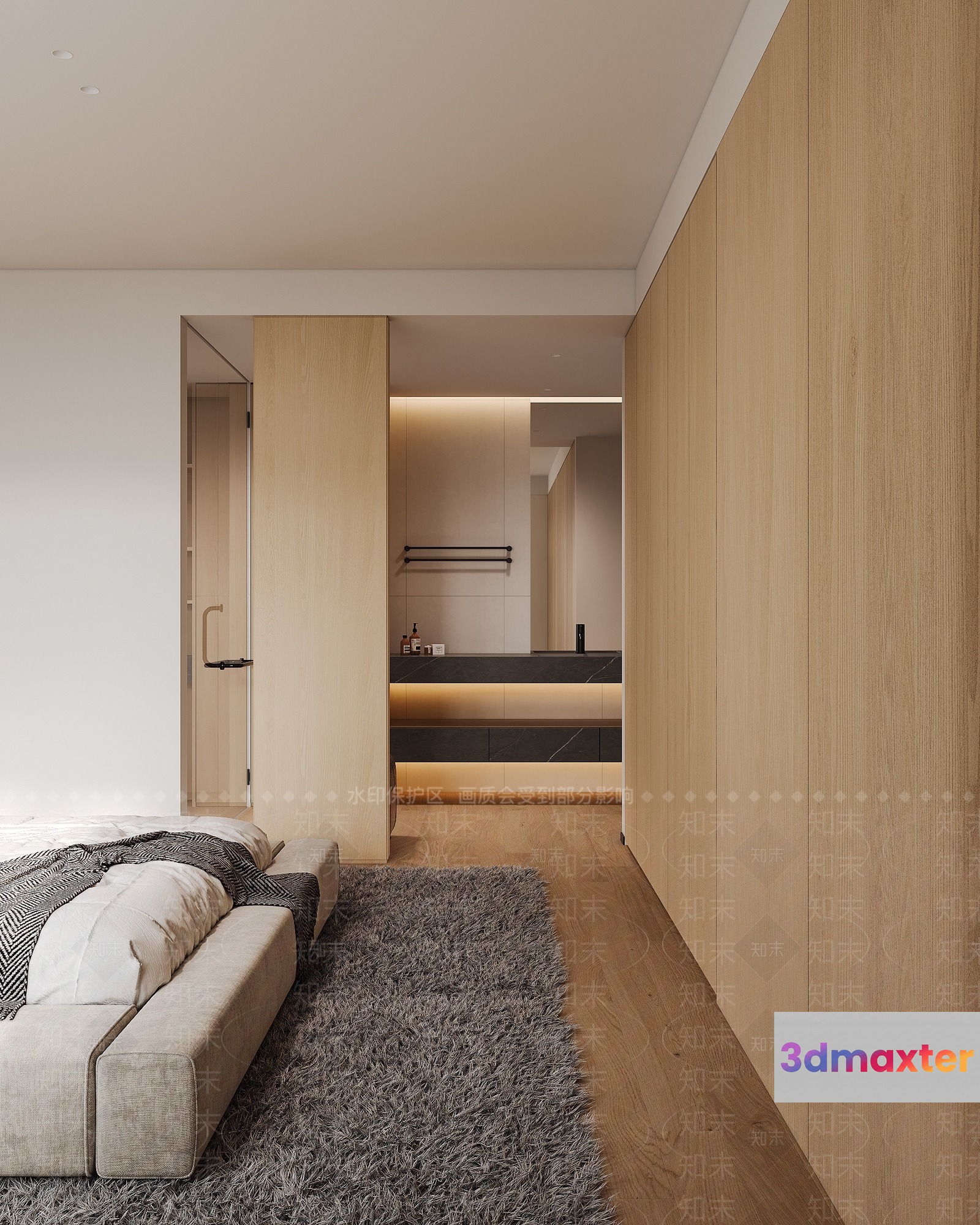 Modern Minimalist Interior 3D Model - 22329 - VRAY Render