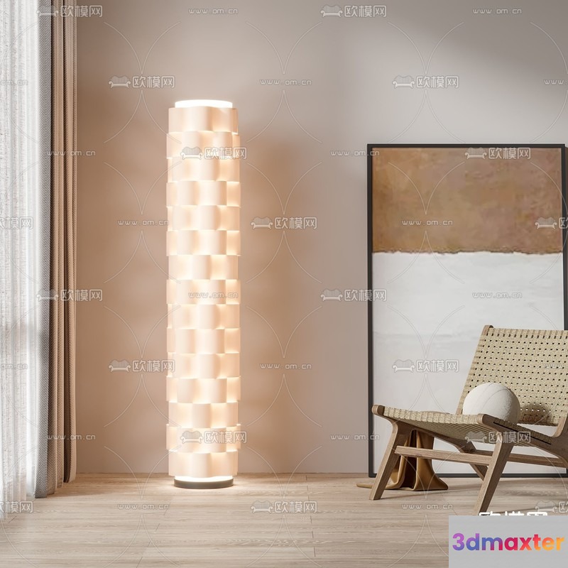 Modern Living Room 3D Model - 10367 - VRAY Render