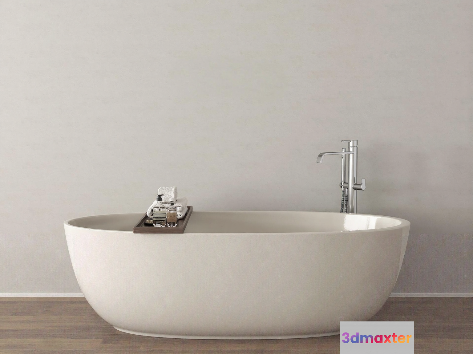 A White Bathtub 3D Model - 13225 - VRAY Render