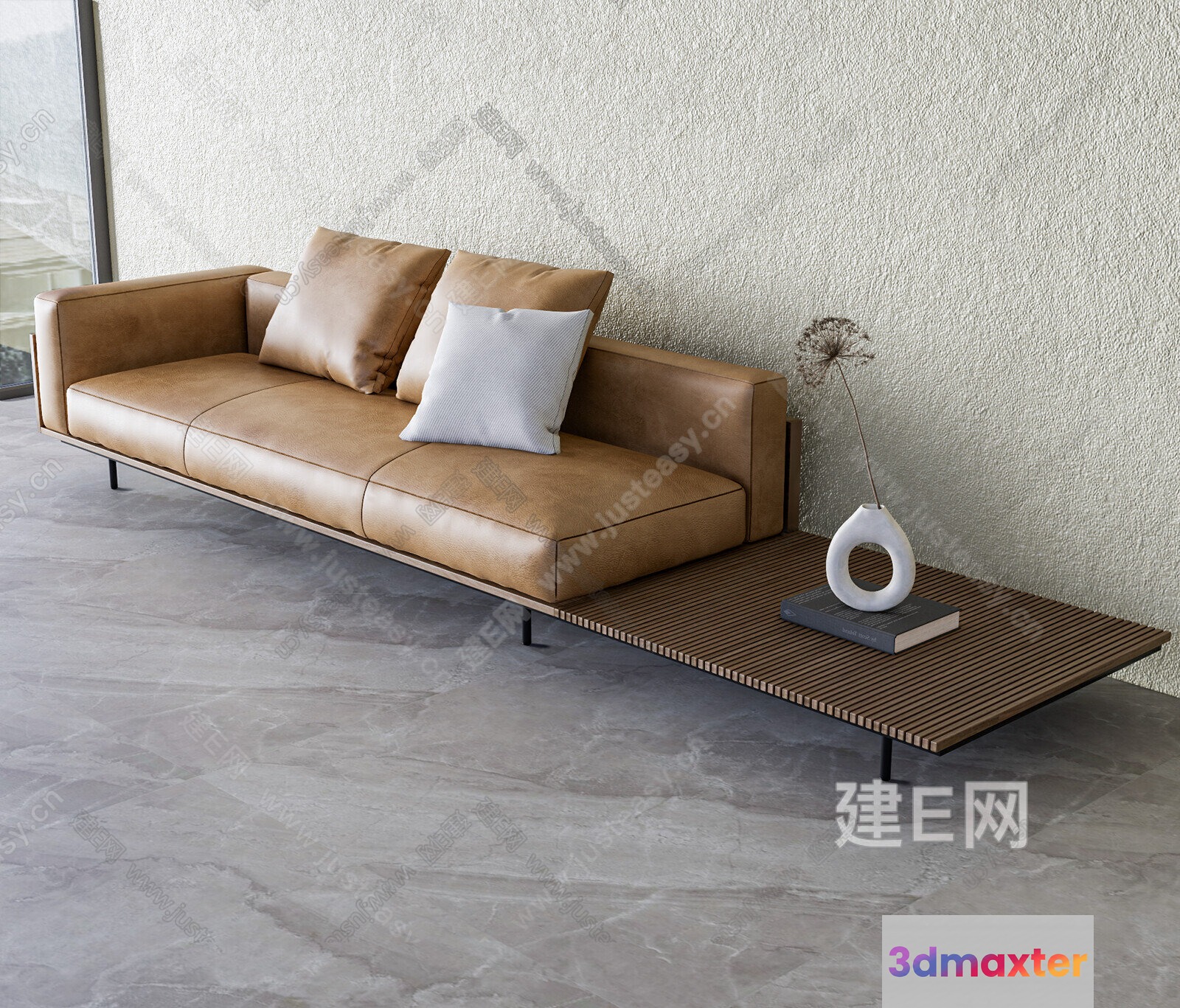 Modern Living Room 3D Model - 20091 - VRAY Render