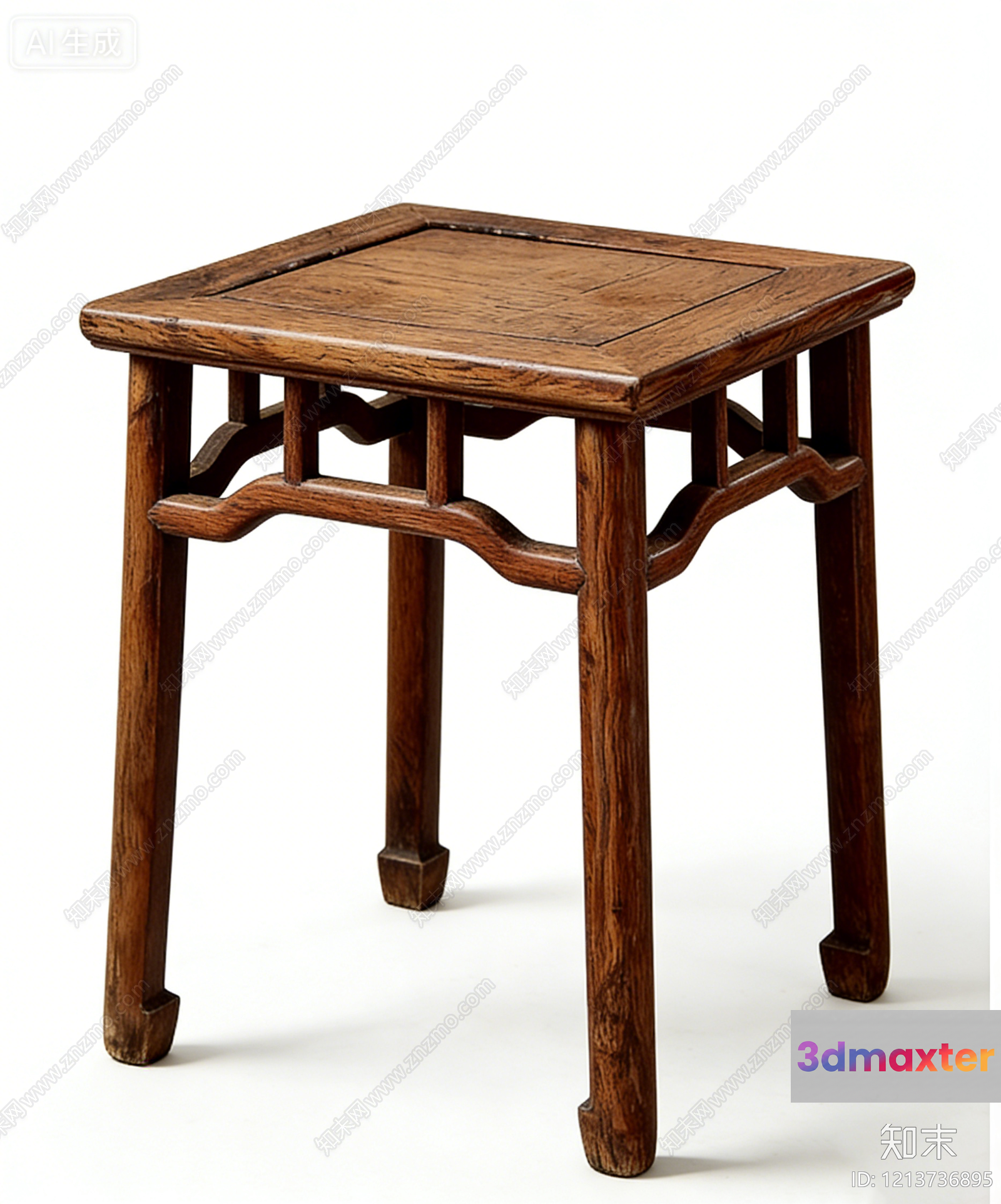 A Wooden Table 3D Model - 14769 - VRAY Render