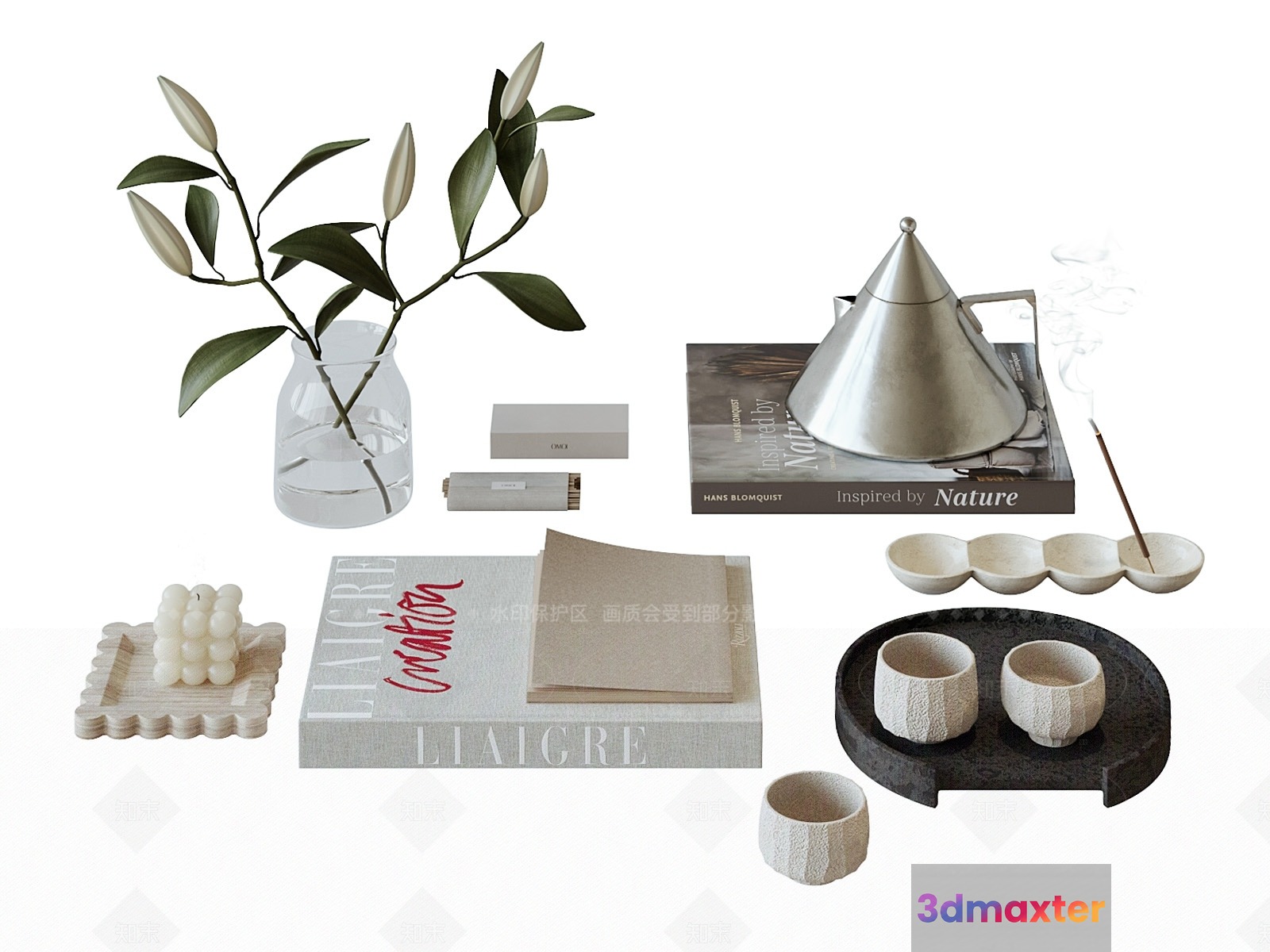 Modern Home Decor 3D Model - 821 - VRAY Render