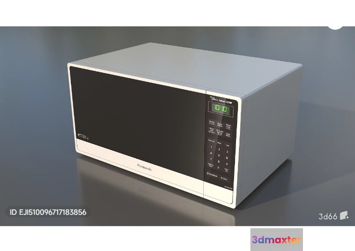 A Microwave Oven 3D Model - 6289 - VRAY Render