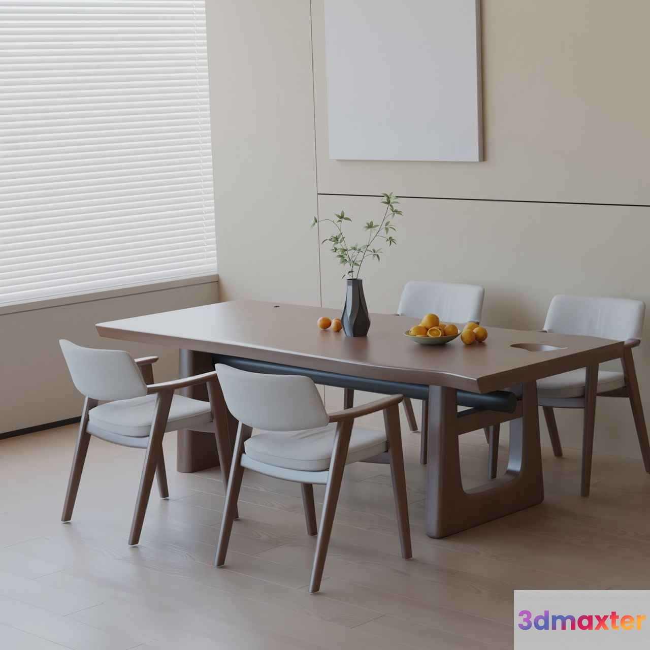 Modern Dining Room 3D Model - 4892 - VRAY Render
