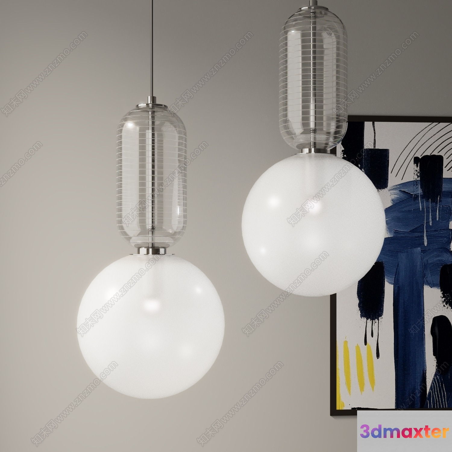 Modern Light Fixtures 3D Model - 23123 - VRAY Render