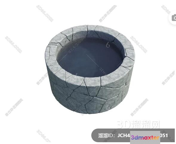 A 3D Model Of A Well 3D Model - 330 - VRAY Render