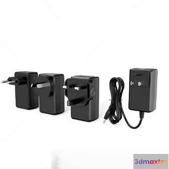 Black Wall Chargers 3D Model - 2655 - VRAY Render