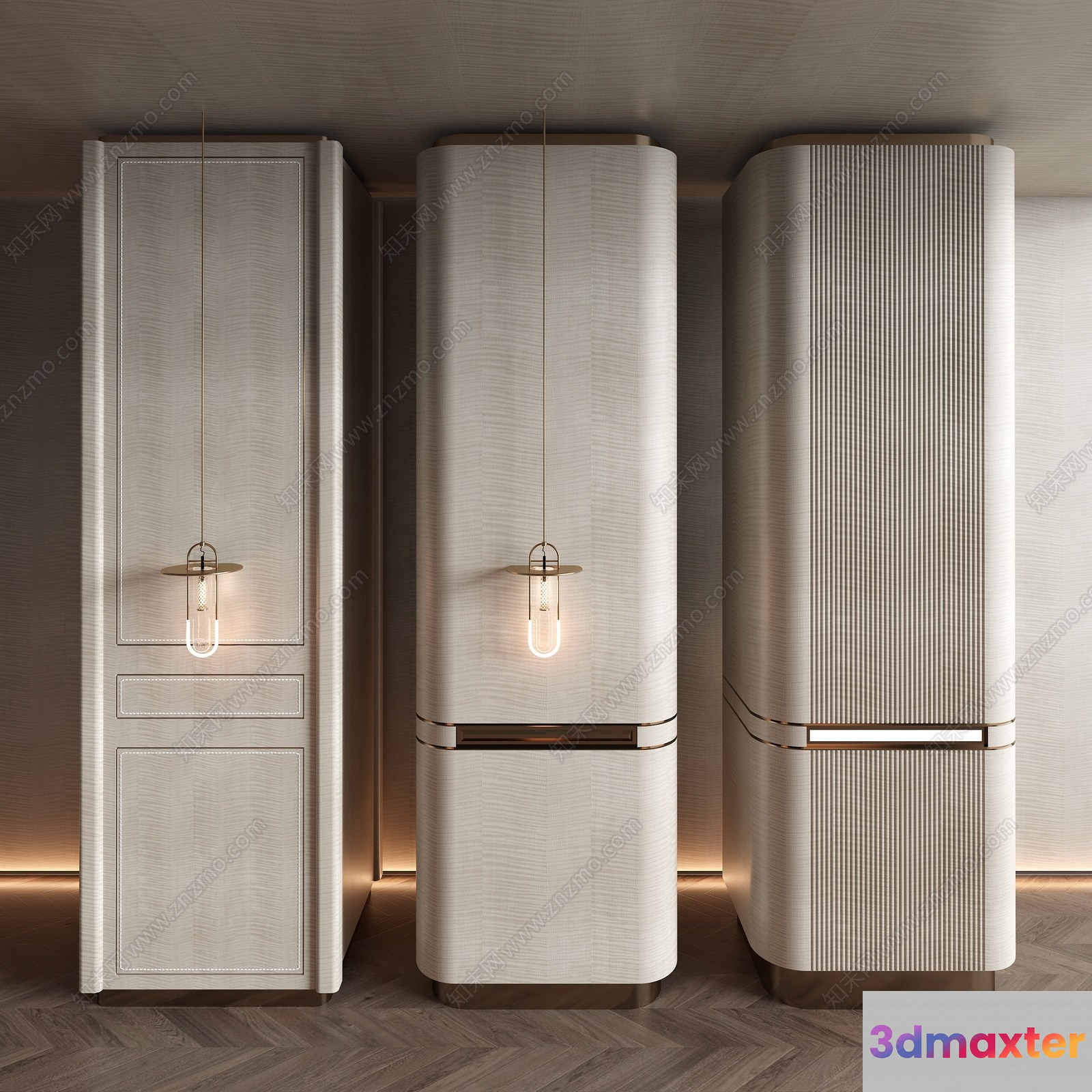 Modern Kitchen Design 3D Model - 1245 - VRAY Render