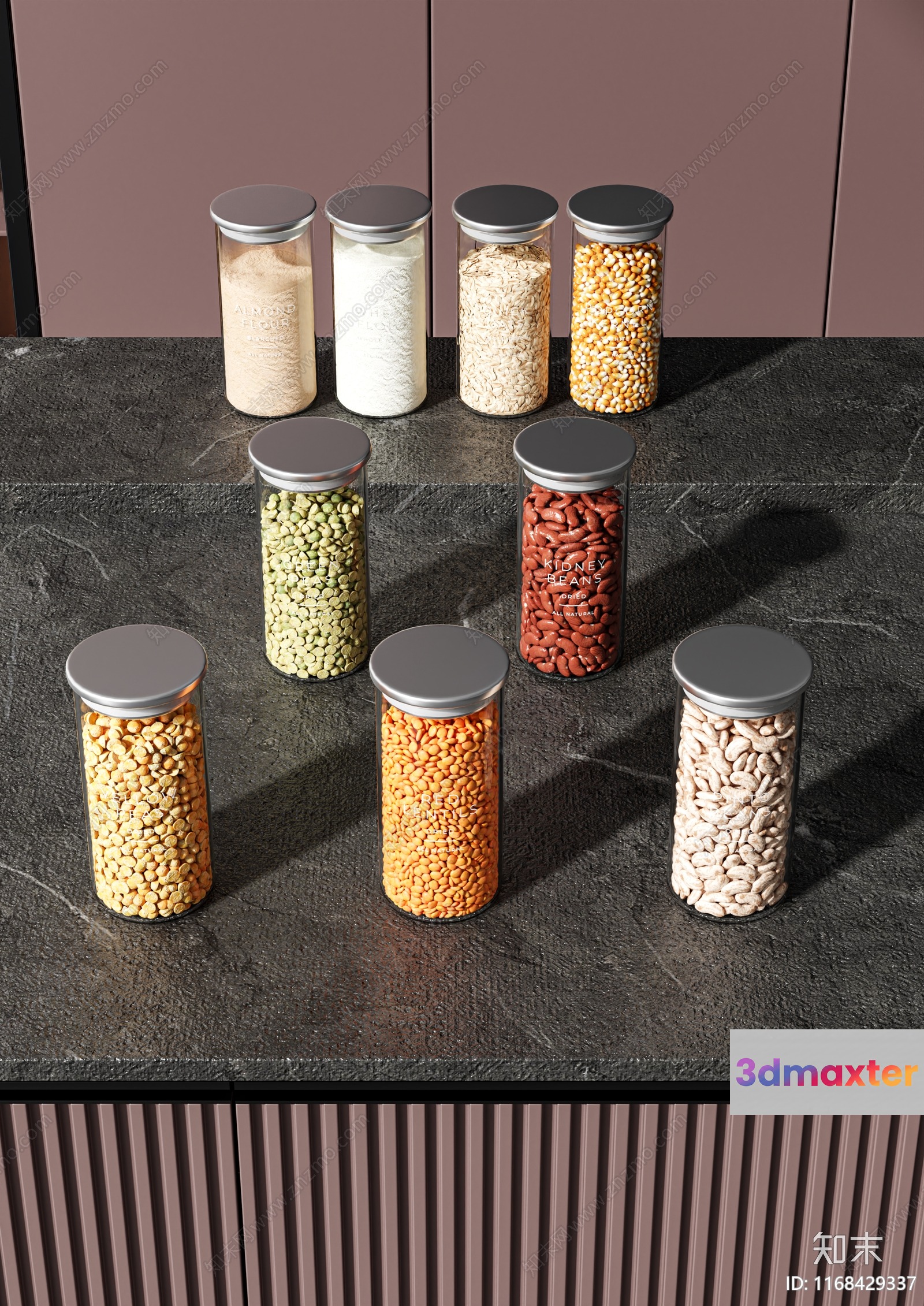 Modern Kitchen Storage 3D Model - 23433 - VRAY Render