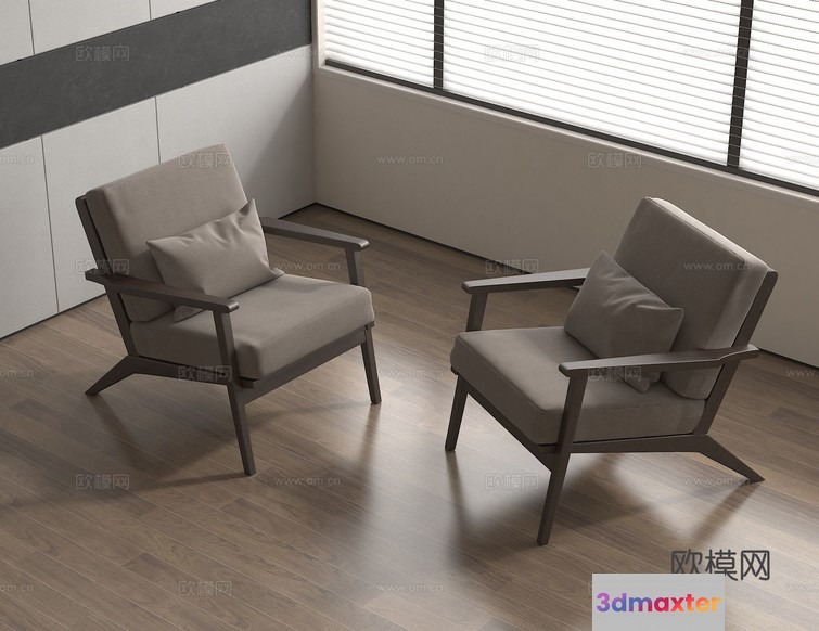 Modern Living Room 3D Model - 9168 - VRAY Render