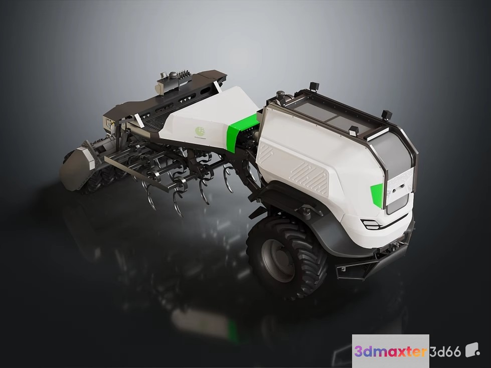 A Futuristic-Looking Machine 3D Model - 23642 - VRAY Render
