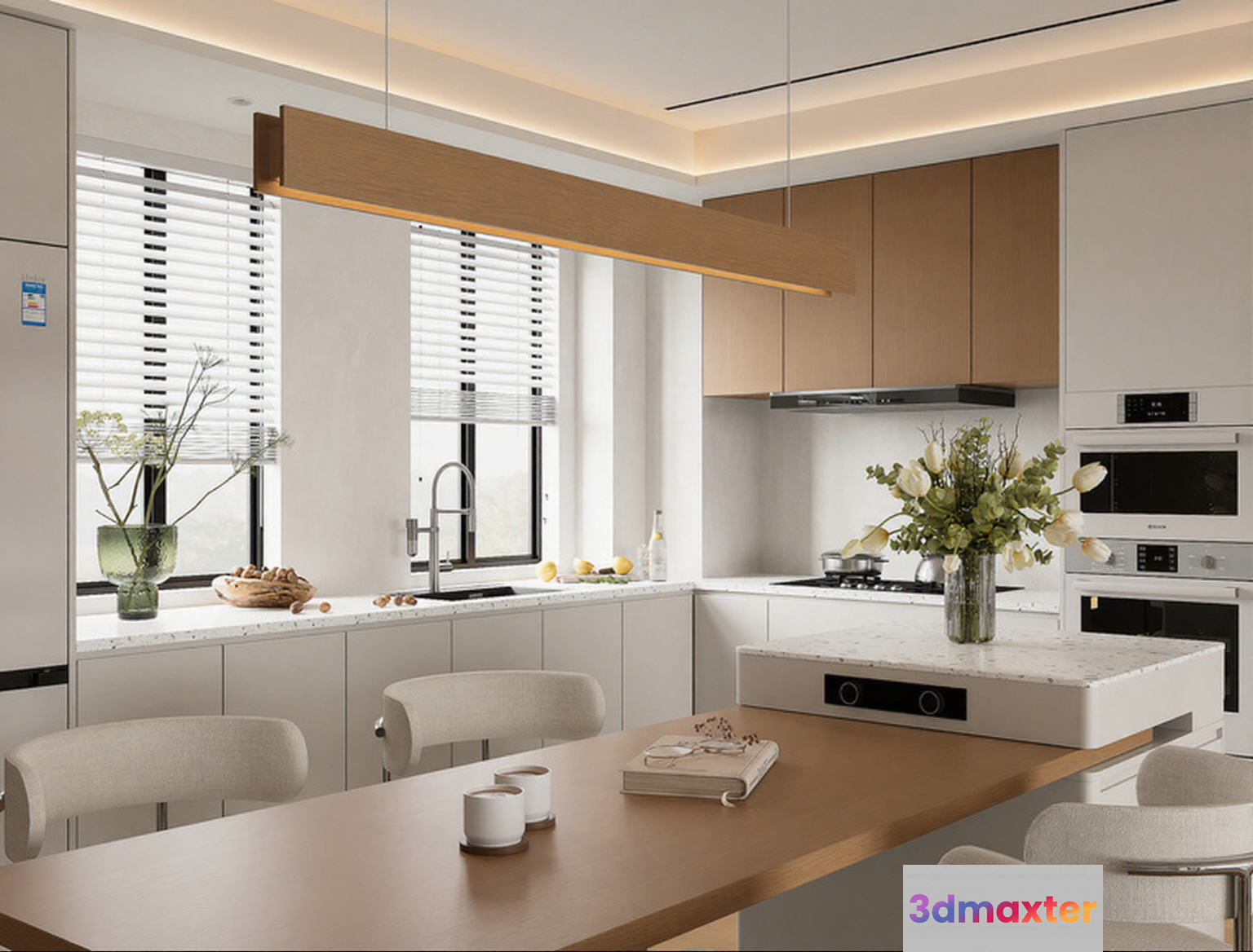 Modern Kitchen 3D Model - 13166 - CORONA Render