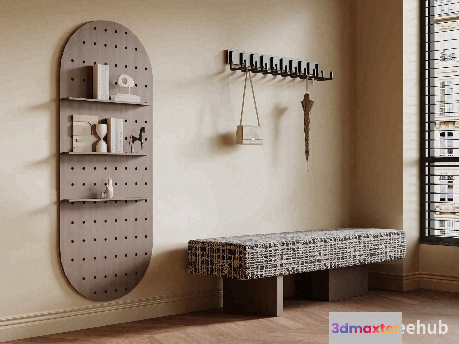 Modern Neutral Decor 3D Model - 22048 - VRAY Render
