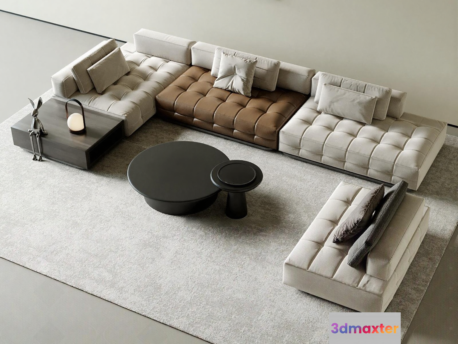 Modern Living Room 3D Model - 16201 - VRAY Render