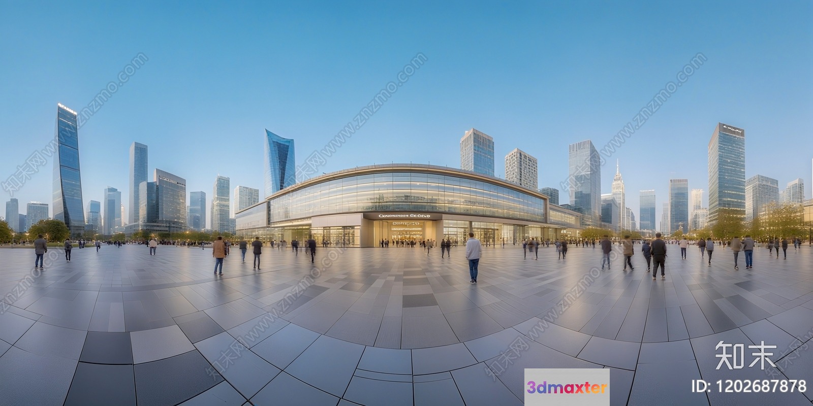 City Square Building 3D Model - 10099 - VRAY Render