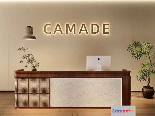 Modern Office Desk 3D Model - 5352 - VRAY Render