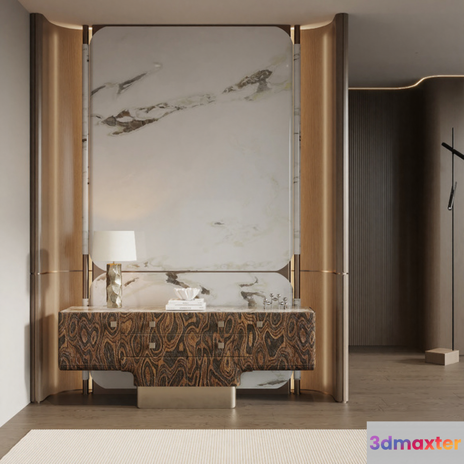 Modern Bathroom Decor 3D Model - 6792 - VRAY Render