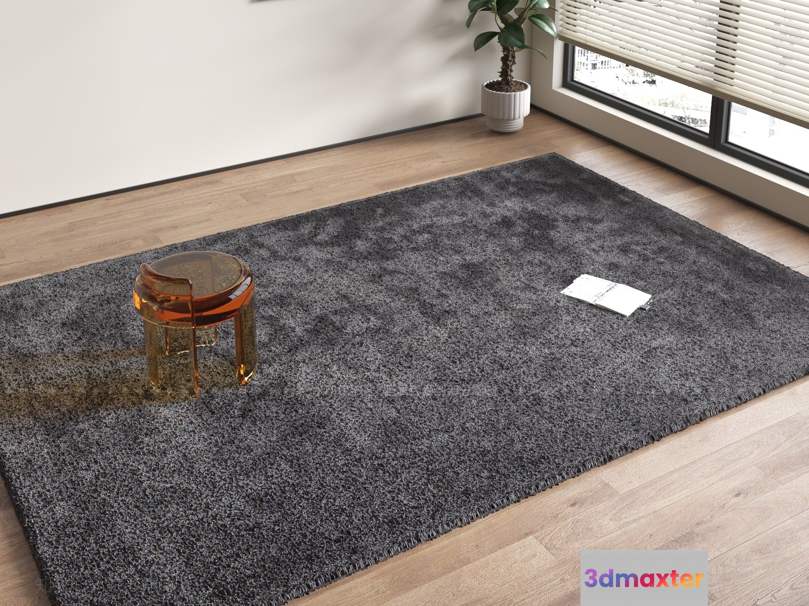Modern Grey Rug 3D Model - 12767 - VRAY Render