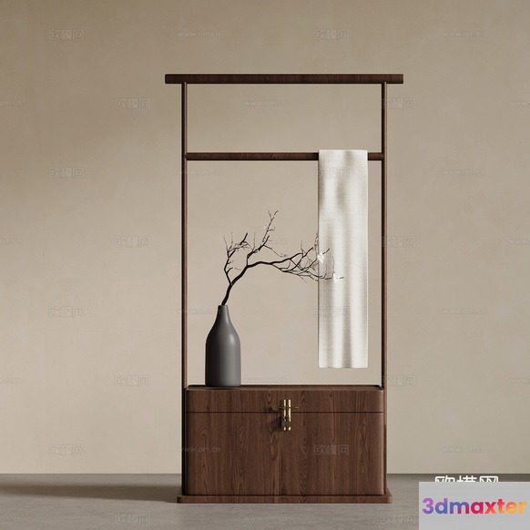 Simple Brown Furniture 3D Model - 16904 - VRAY Render