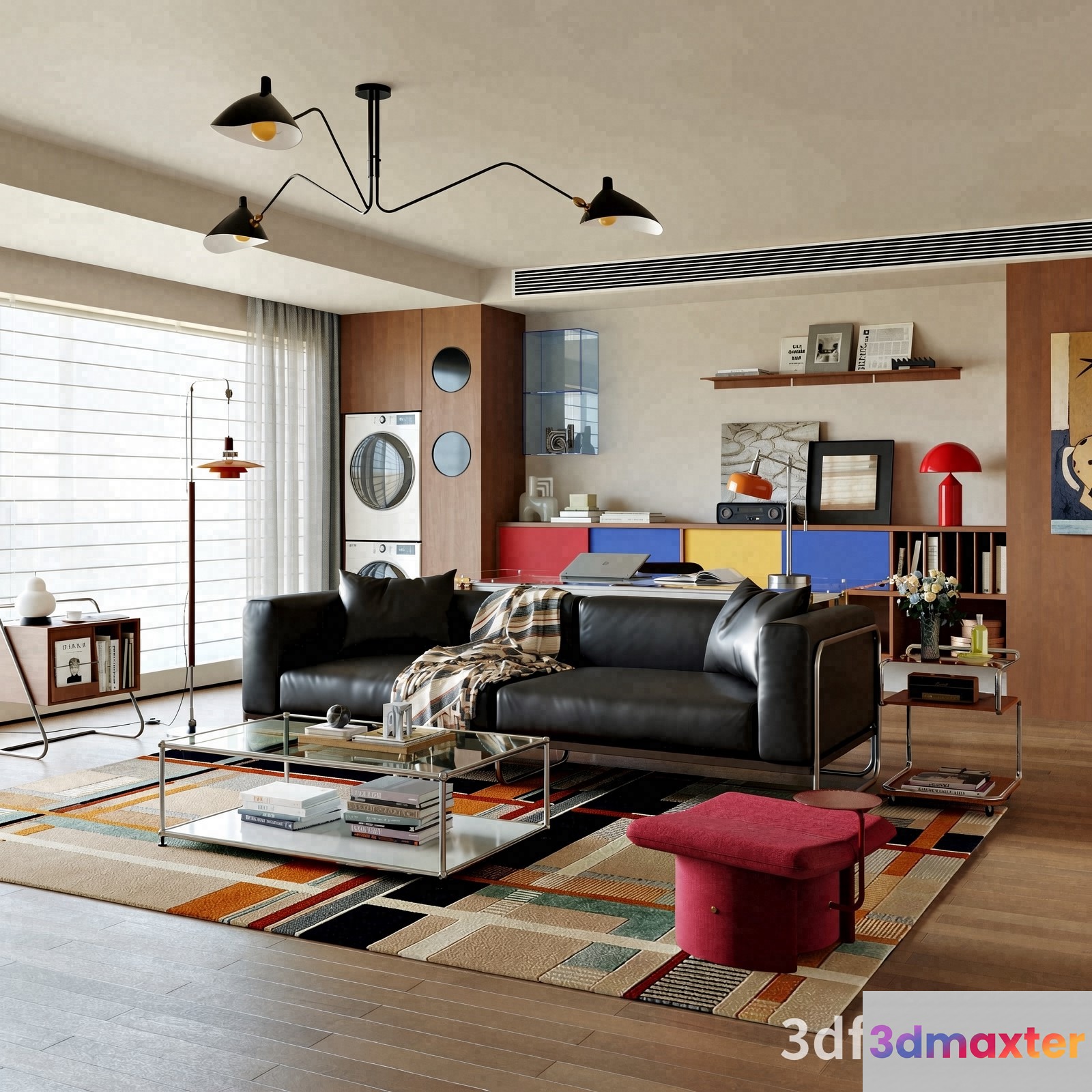 Modern Living Room 3D Model - 22034 - VRAY Render