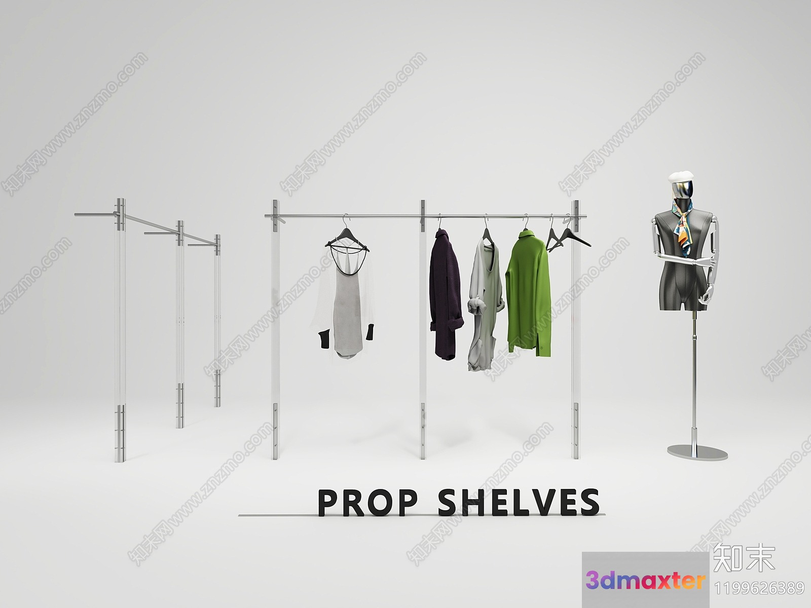 Prop Shelves 3D Model - 5659 - VRAY Render