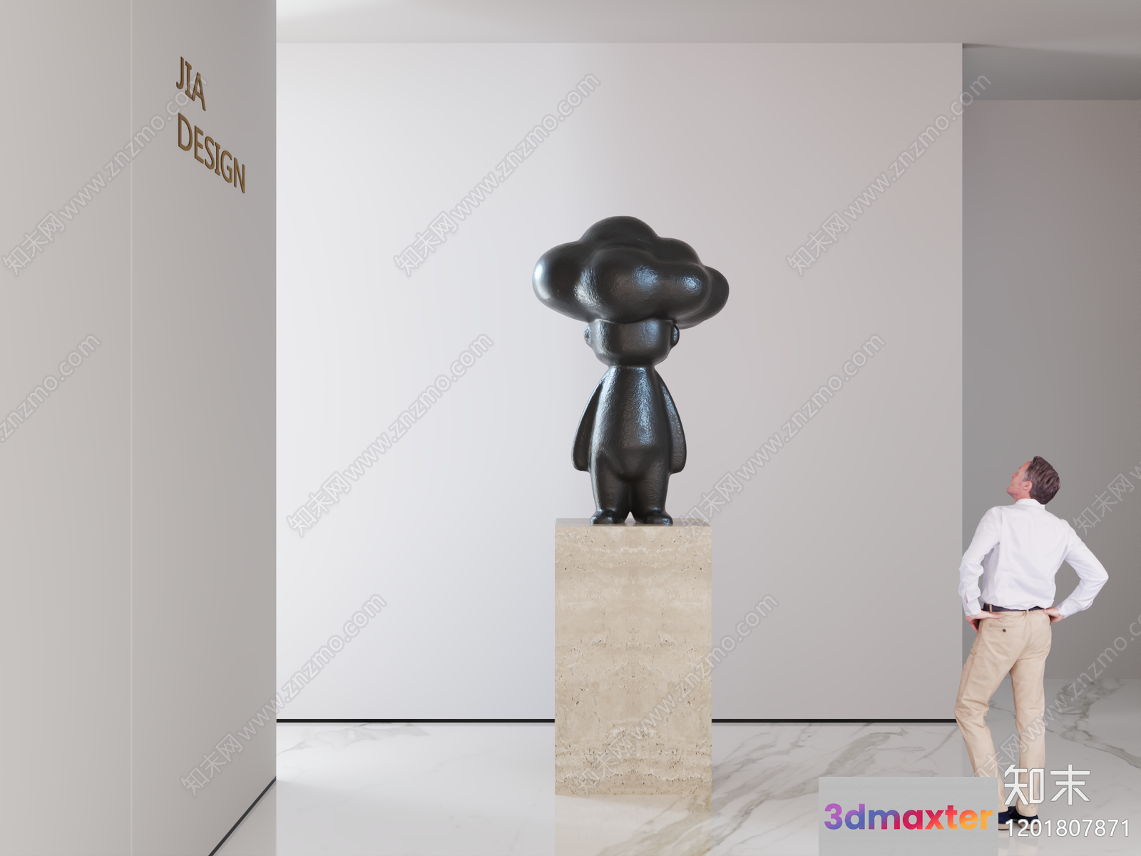 Modern Art Installation 3D Model - 20368 - VRAY Render