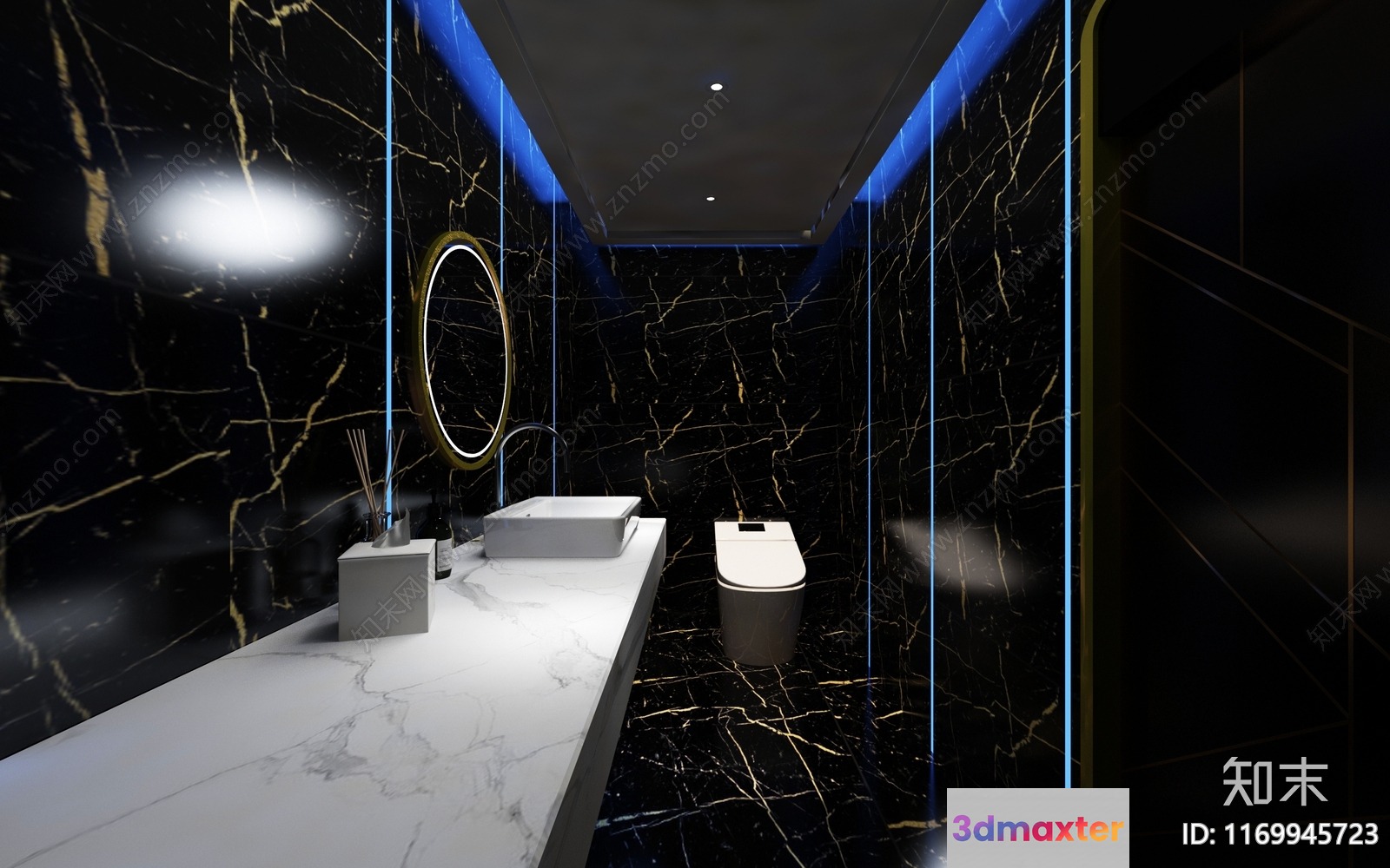 Modern Bathroom 3D Model - 10795 - VRAY Render
