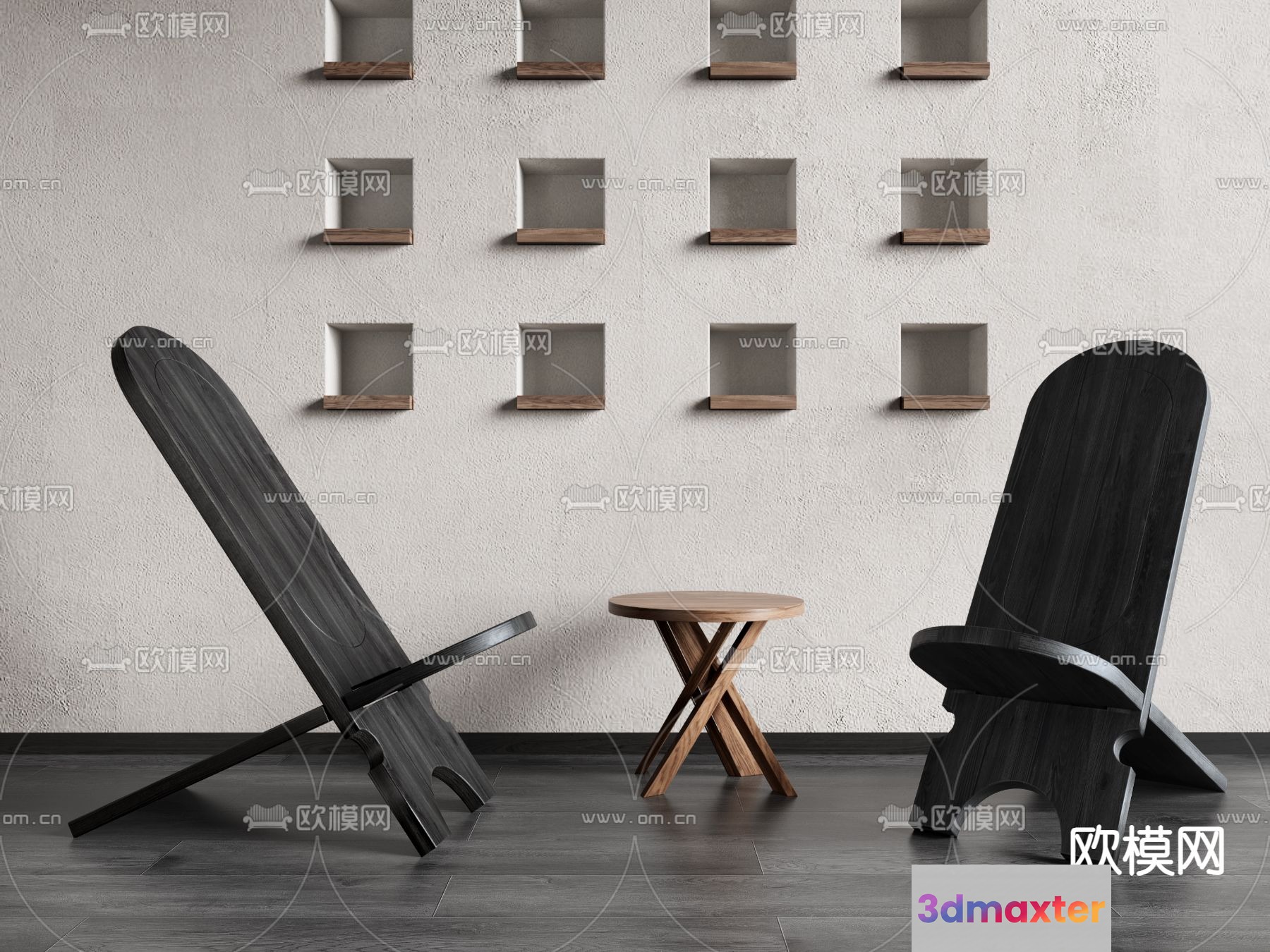 Modern Living Room 3D Model - 11194 - VRAY Render