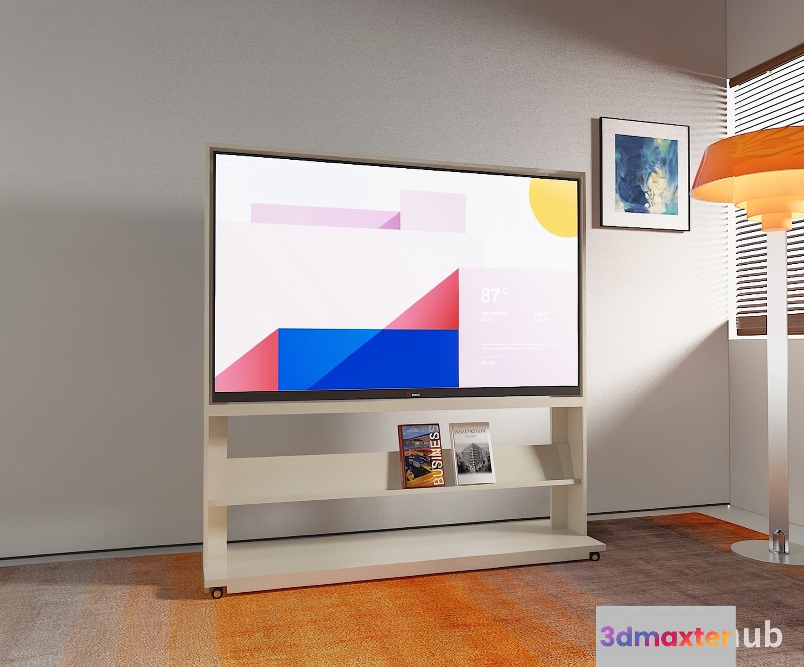 Modern Living Room 3D Model - 19585 - VRAY Render