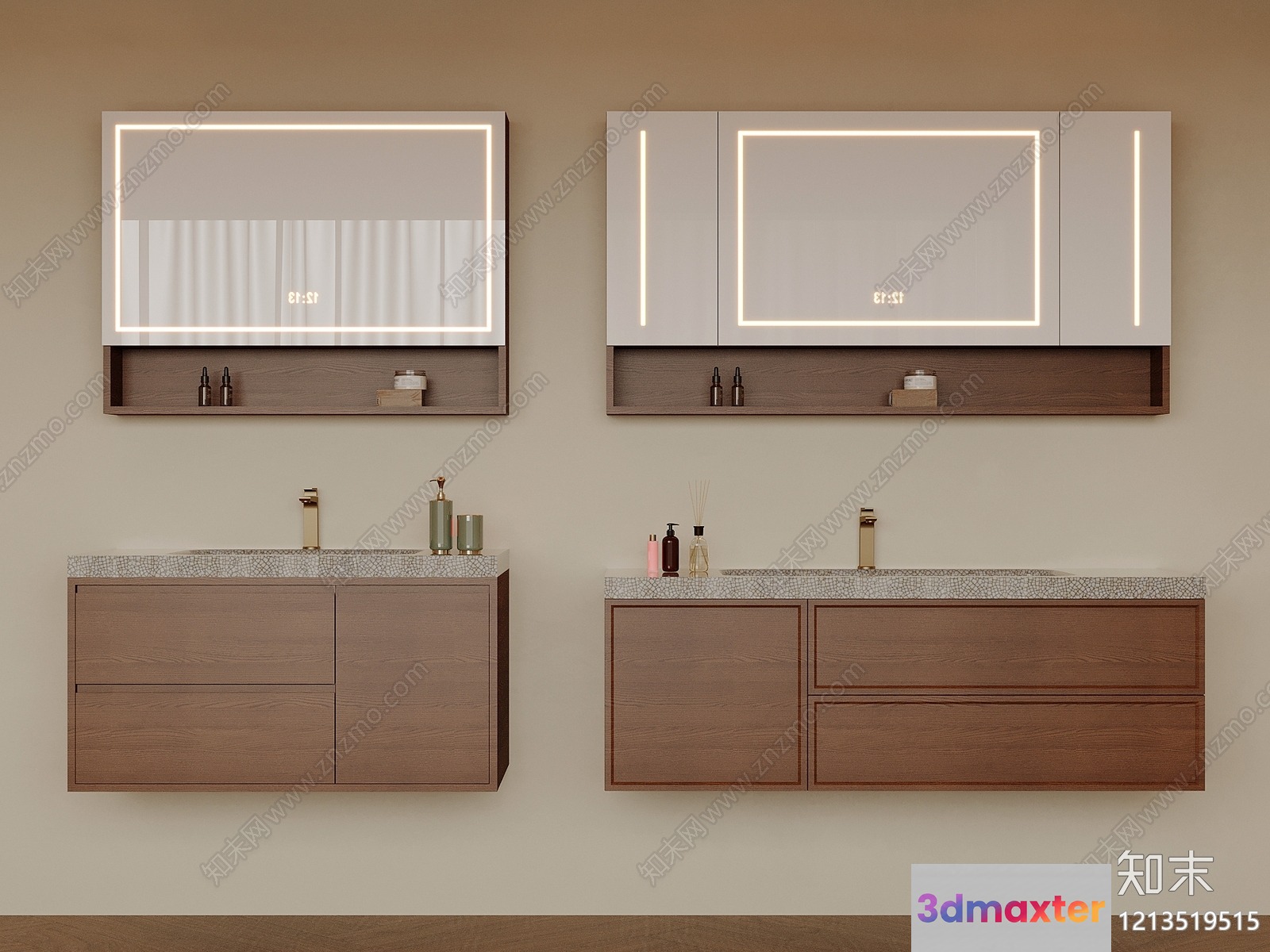 Modern Bathroom Furniture 3D Model - 16758 - VRAY Render