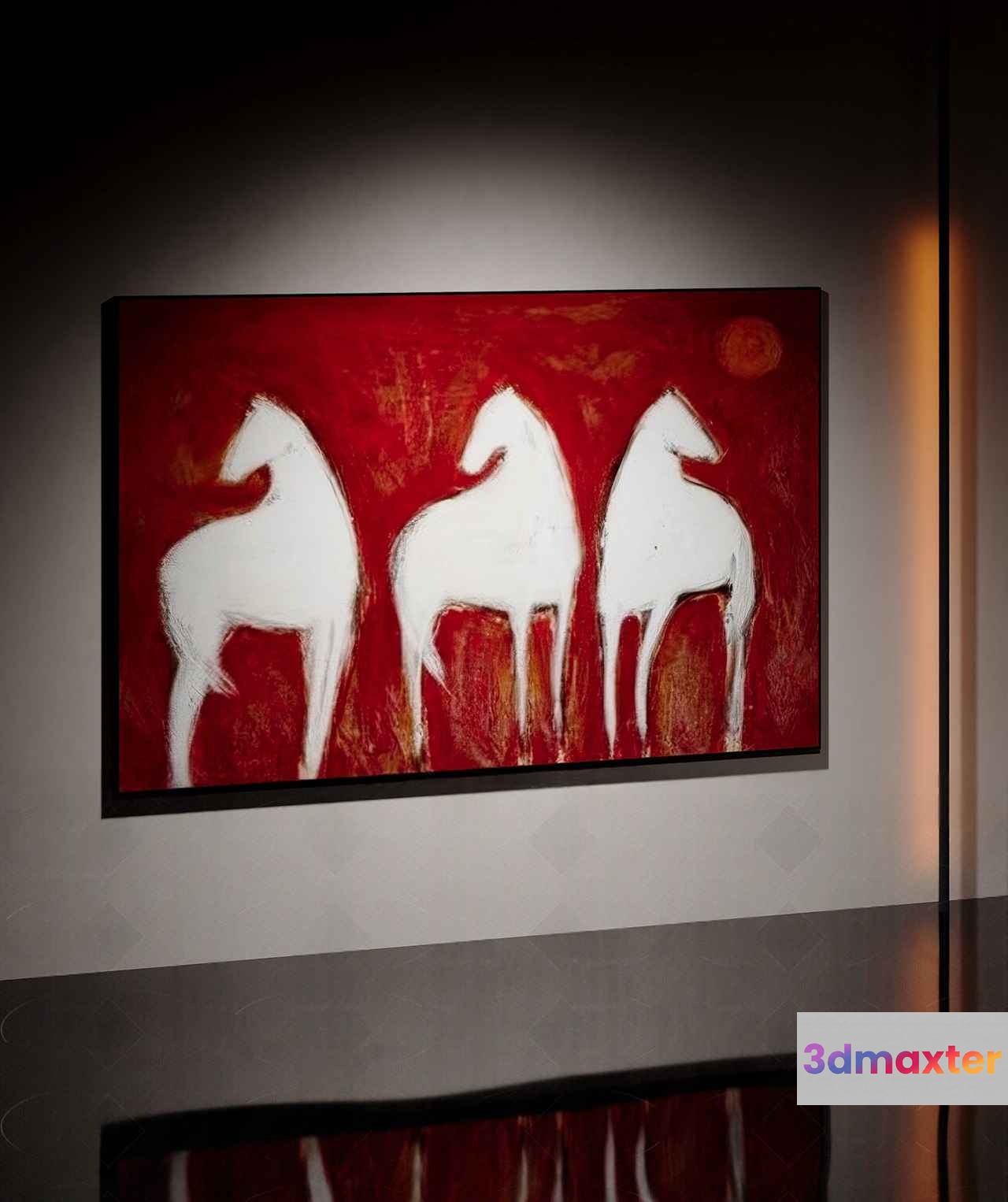 Modern Wall Art 3D Model - 6623 - CORONA Render
