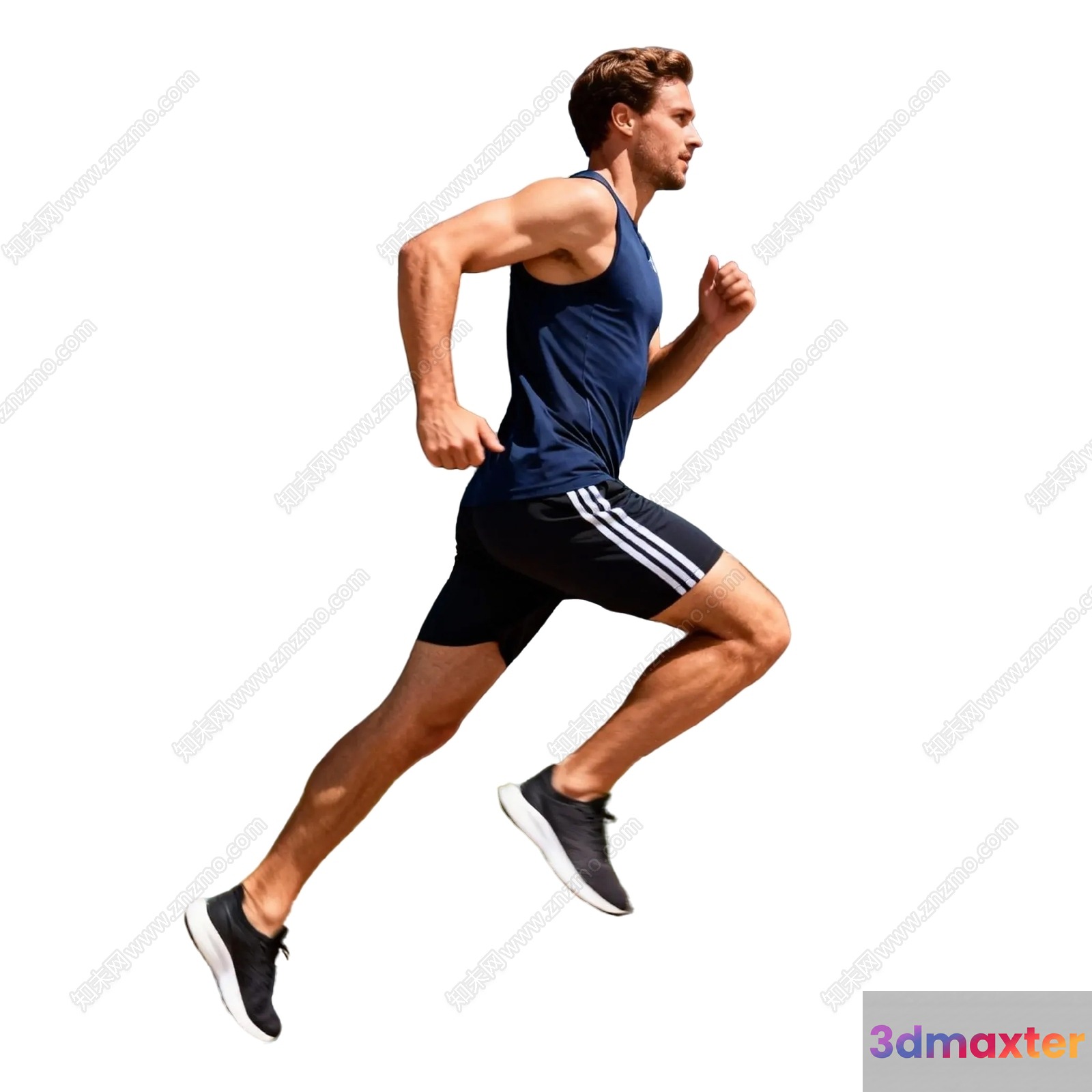 A Man In Athletic Wear 3D Model - 15086 - VRAY Render