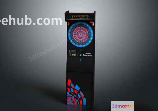 A Dartboard Display 3D Model - 22639 - VRAY Render