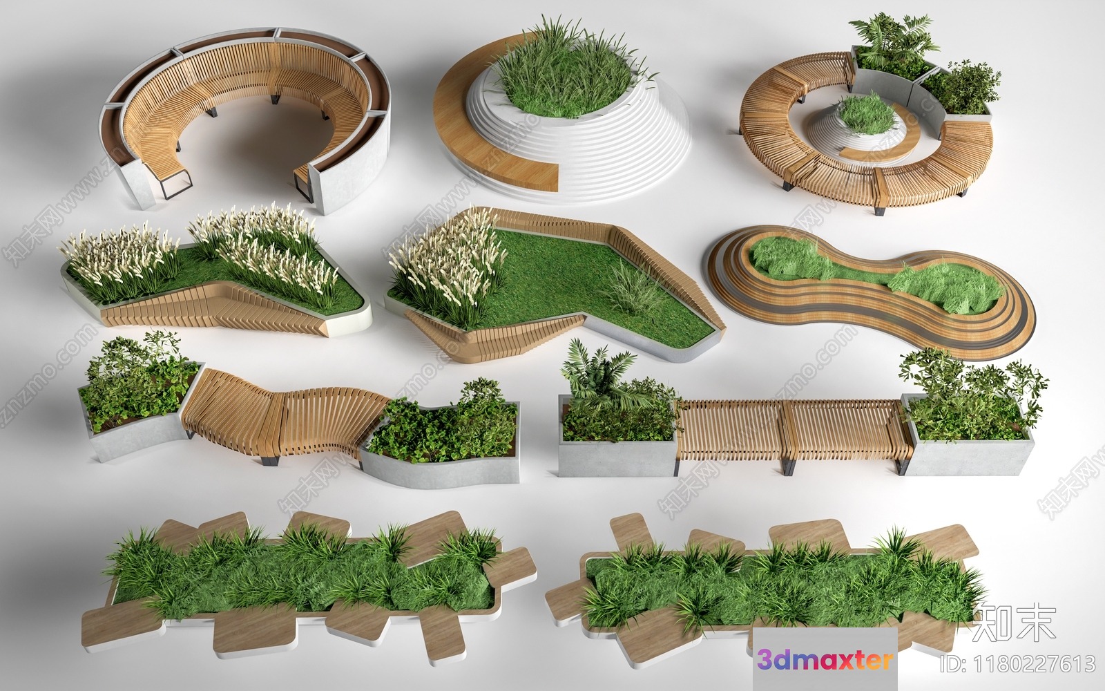 Modern Outdoor Furniture 3D Model - 17833 - CORONA Render
