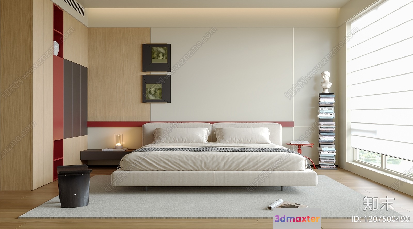 Modern Bedroom Setup 3D Model - 3326 - CORONA Render