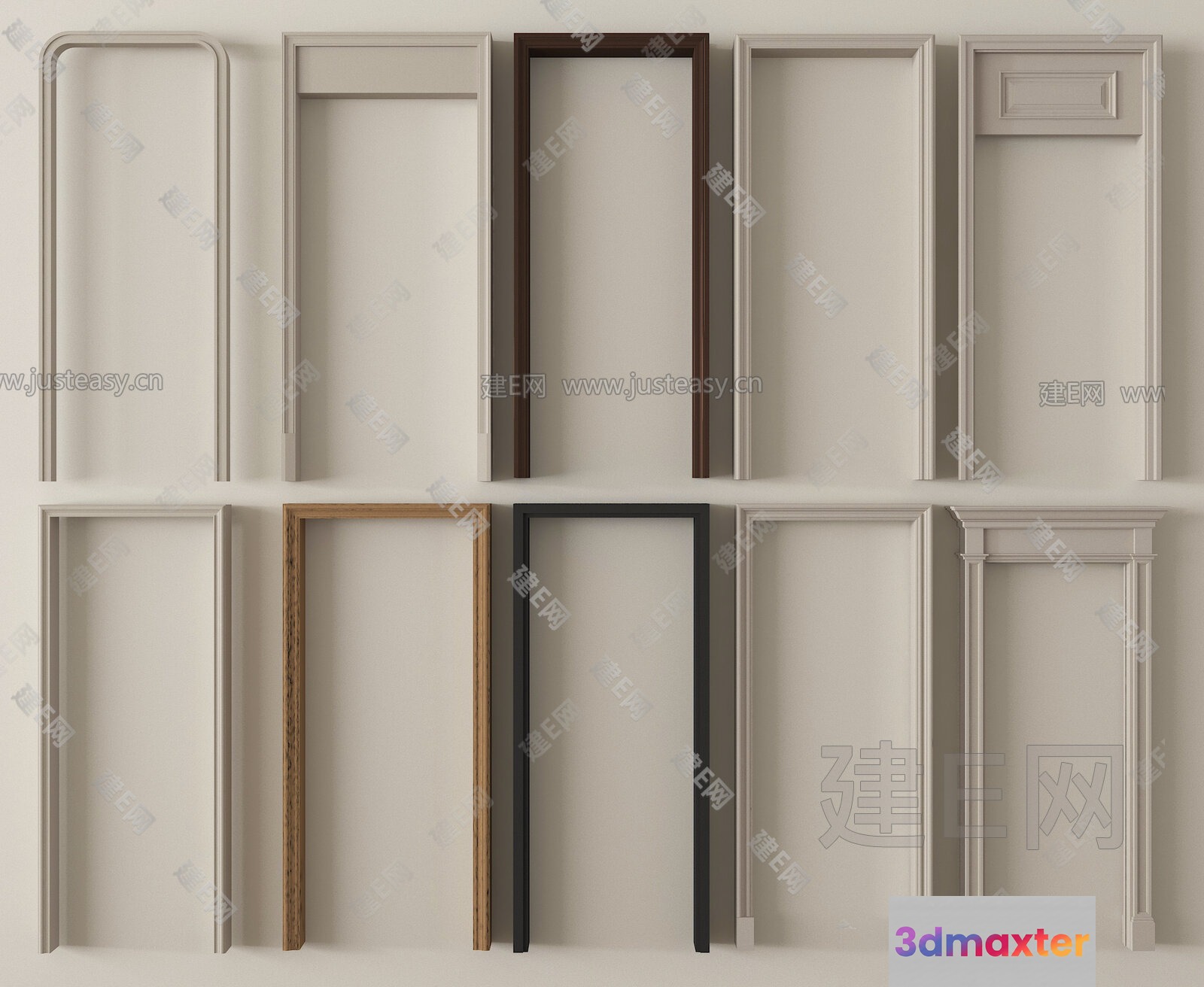 A Collection Of Various Picture Frames 3D Model - 23406 - VRAY Render