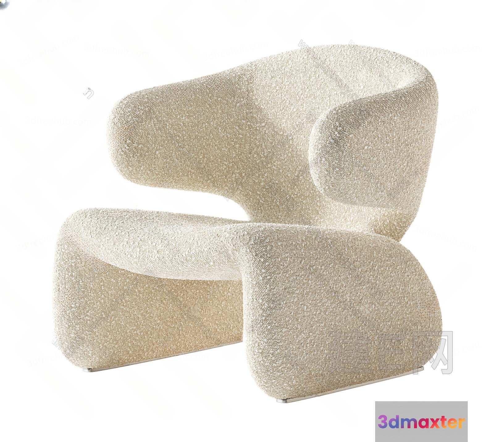 Modern Abstract Chair 3D Model - 19706 - VRAY Render