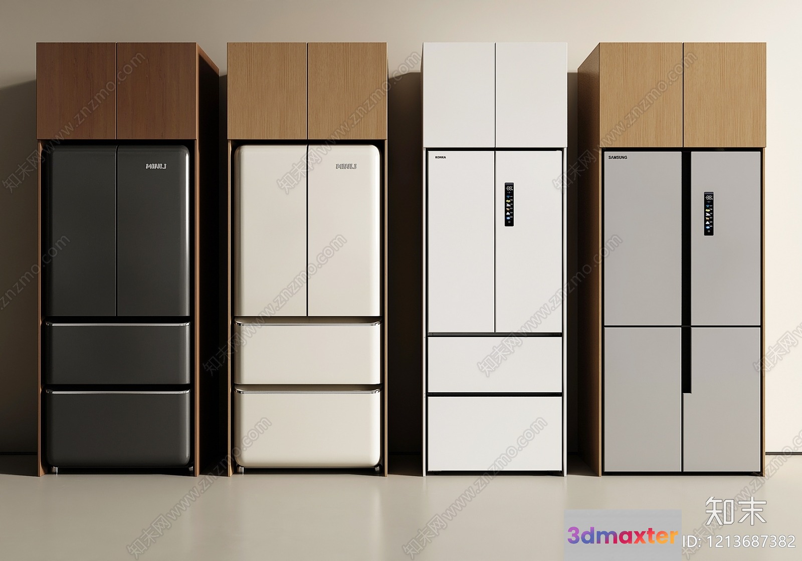 Modern Kitchen Appliances 3D Model - 23383 - VRAY Render