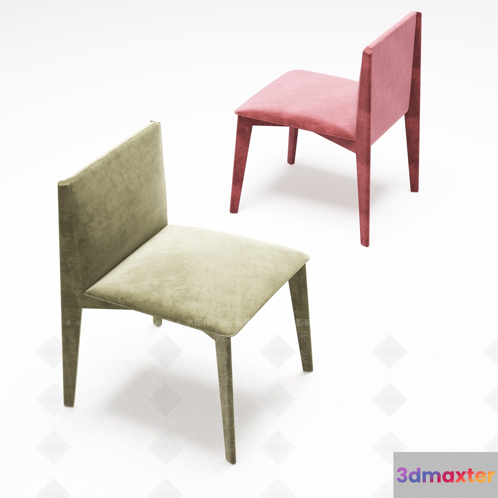 Two Chairs 3D Model - 8148 - VRAY Render