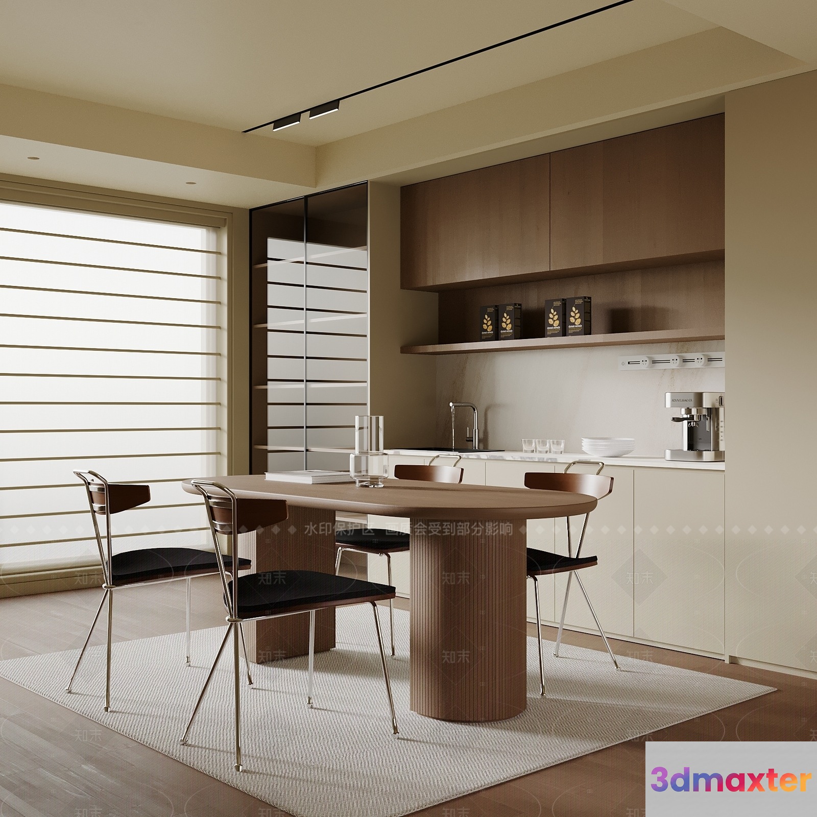 Modern Kitchen 3D Model - 6886 - VRAY Render