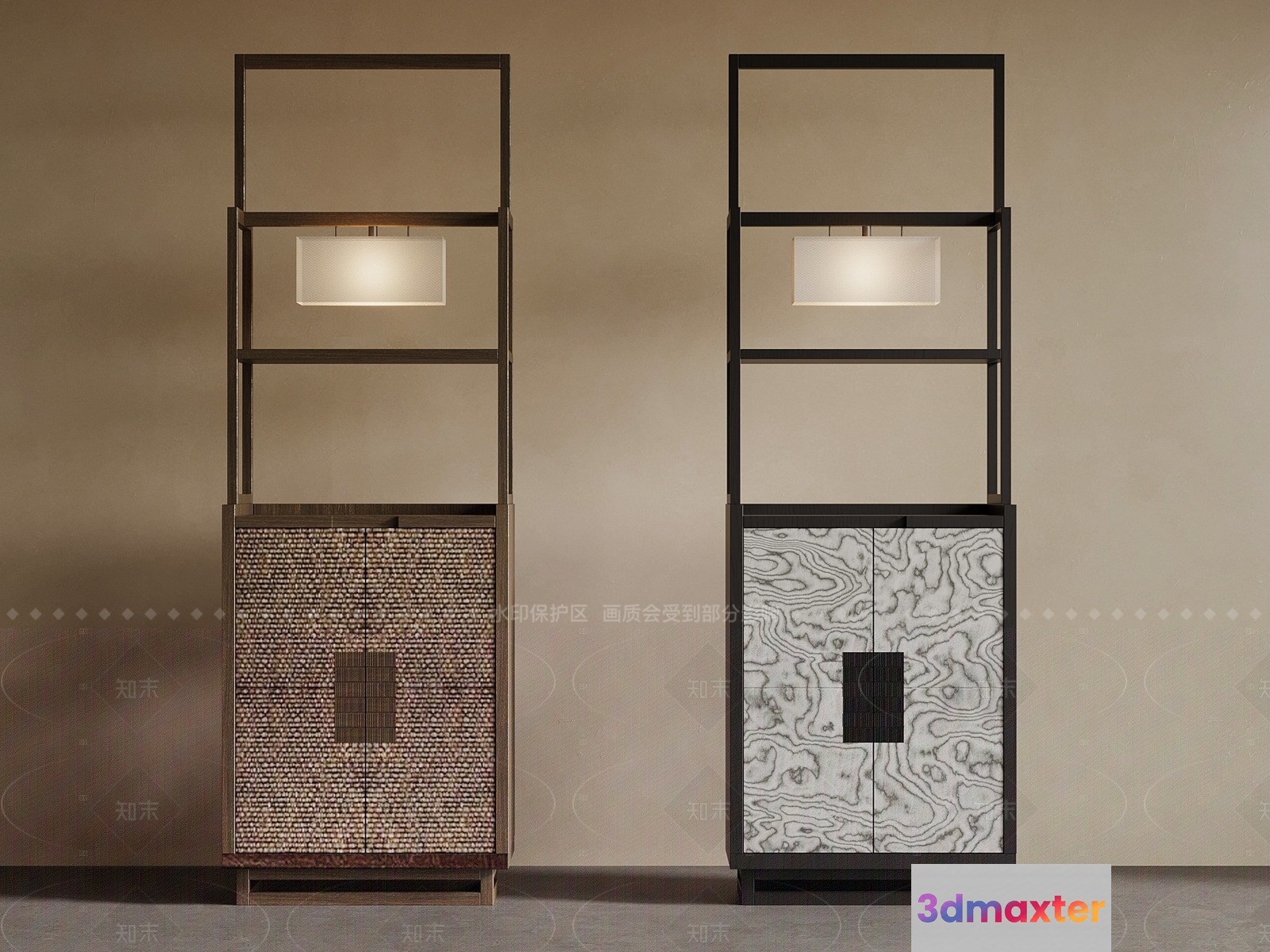 Modern Tall Cabinets 3D Model - 6153 - VRAY Render