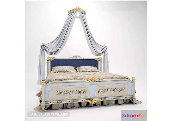 A Luxurious Bedroom 3D Model - 7279 - VRAY Render