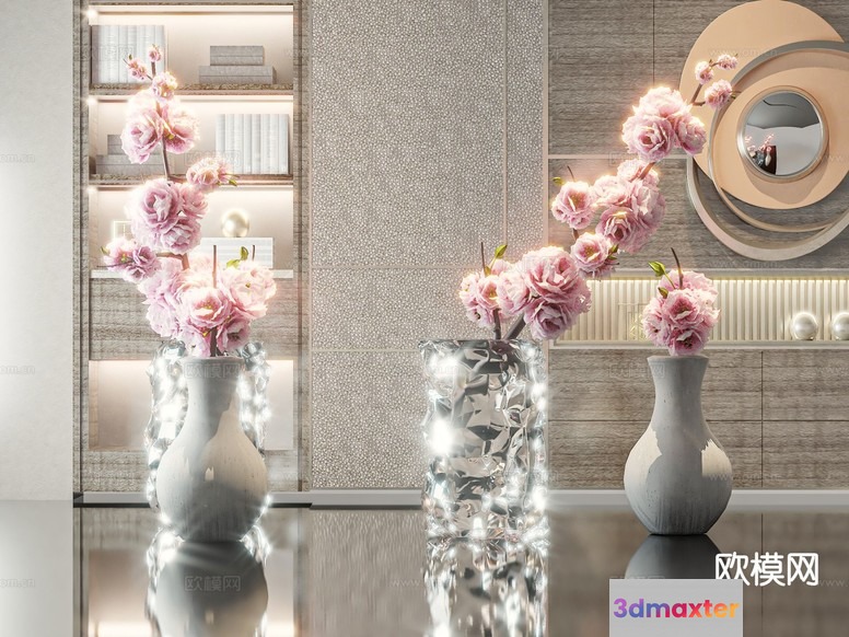 Modern Home Decor 3D Model - 9748 - VRAY Render