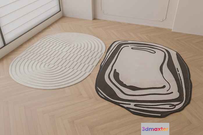 Two Rugs In A Room 3D Model - 3966 - CORONA Render